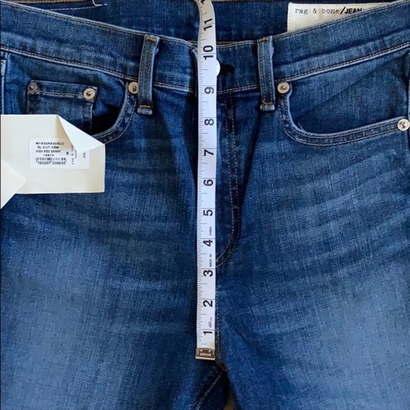 Rag and Bone High Rise Skinny El cut hem Jeans - Picture 9 of 14